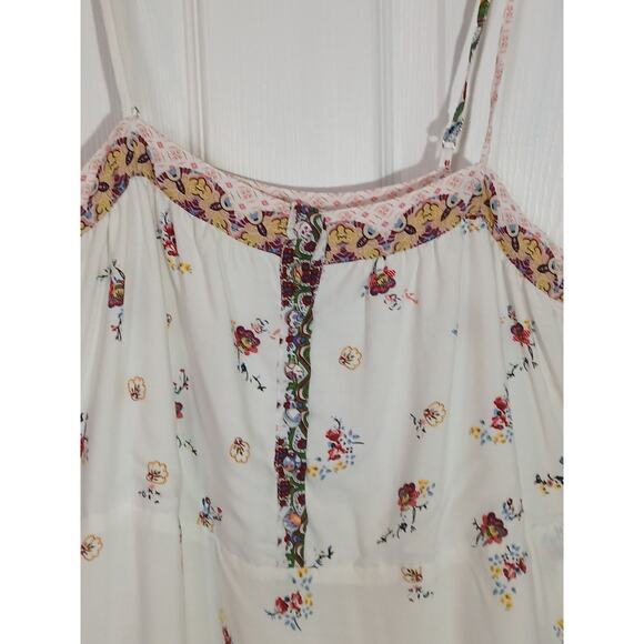 Davi & Dani Women’s Flowy Maxi Floral Dress Pockets Small Adj Spaghetti Straps - Picture 3 of 10